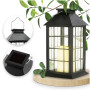 Сонячний світлодіодний ліхтар BLACK Garden Lamp 2700K Декоративний ліхтар